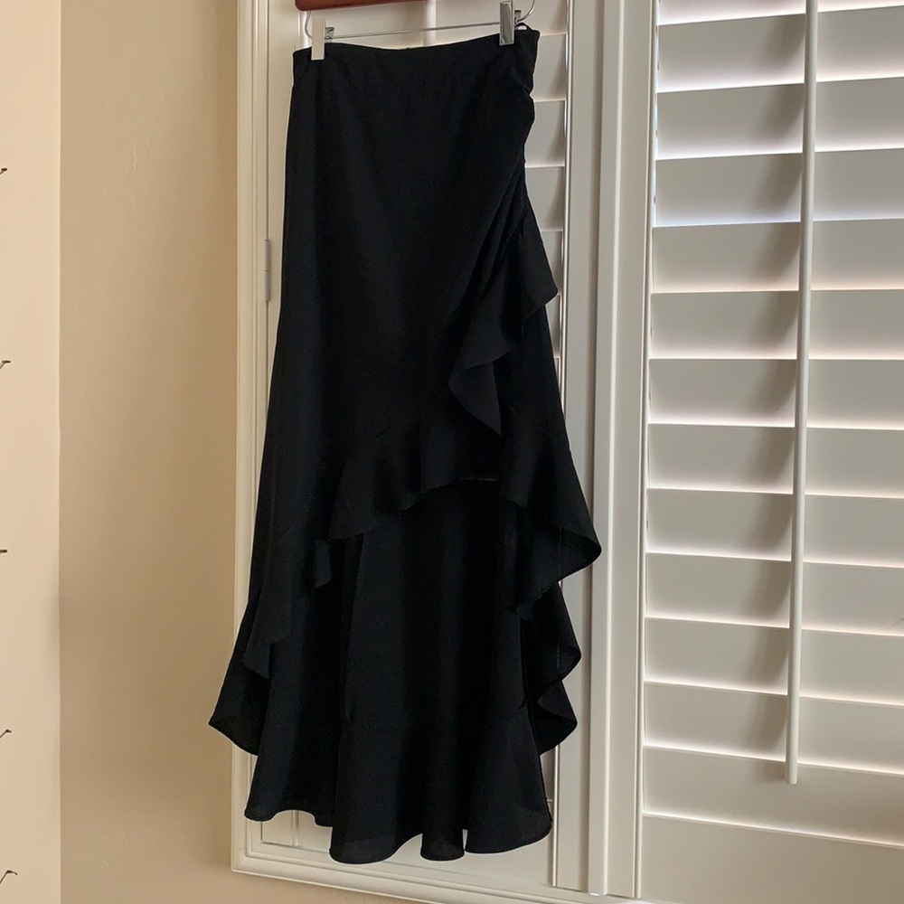 Black Asymmetrical Skirt